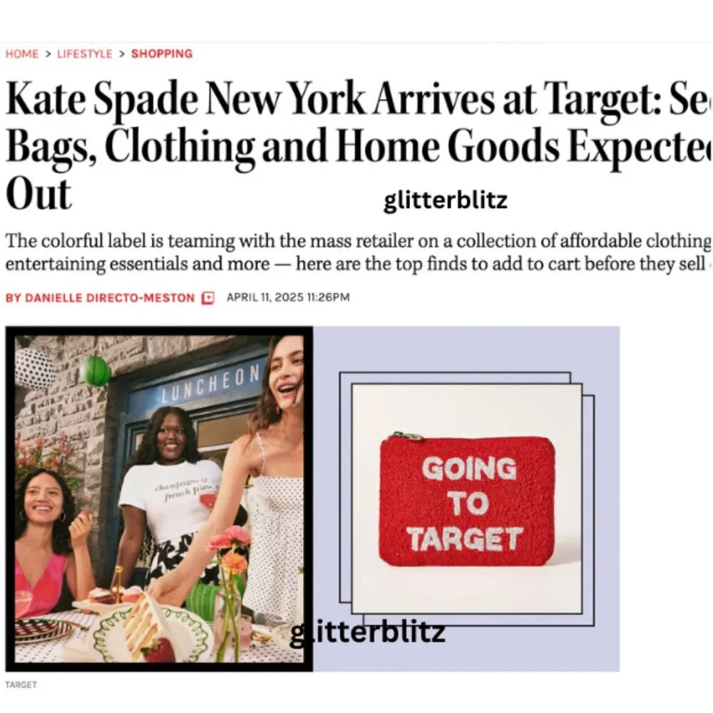 kate spade x Target “GOING TO TARGET” Beaded Clutch – Limited Edition
